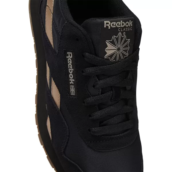 imageReebok Mens Classic Nylon SneakerBlackGolden Bronze