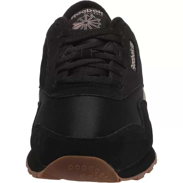 imageReebok Mens Classic Nylon SneakerBlackGolden Bronze