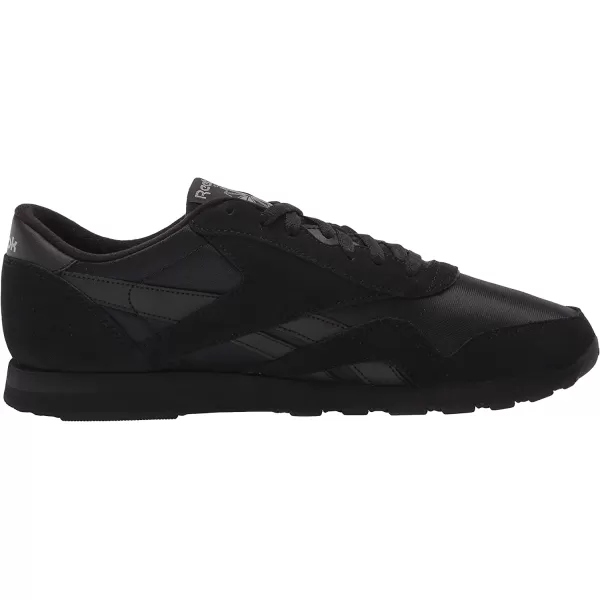 imageReebok Mens Classic Nylon SneakerBlackPure Grey