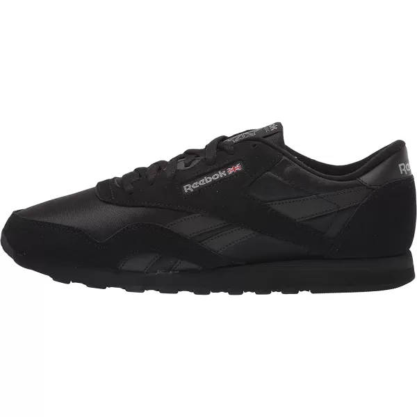 imageReebok Mens Classic Nylon SneakerBlackPure Grey