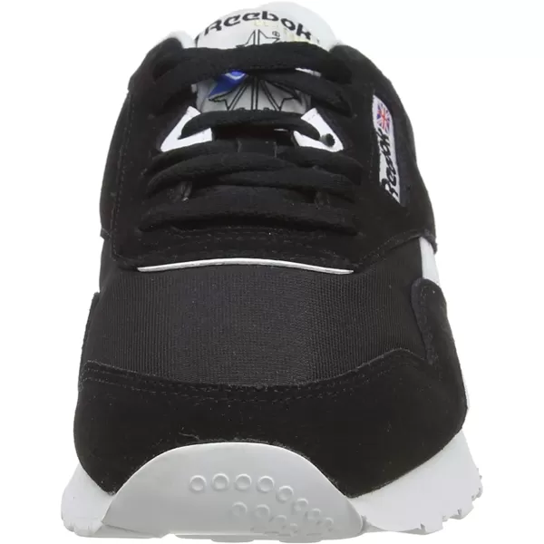 imageReebok Mens Classic Nylon SneakerBlackWhiteBlack