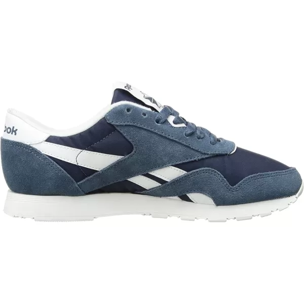 imageReebok Mens Classic Nylon SneakerBrave BlueWhite