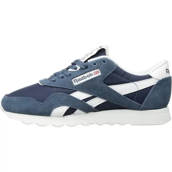 imageReebok Mens Classic Nylon SneakerBrave BlueWhite