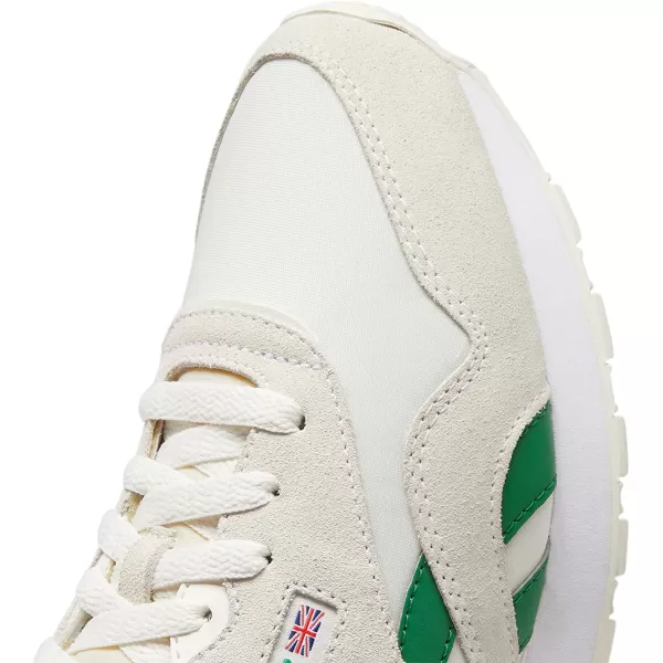 imageReebok Mens Classic Nylon SneakerChalkGlen GreenWhite