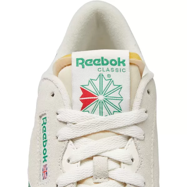 imageReebok Mens Classic Nylon SneakerChalkGlen GreenWhite