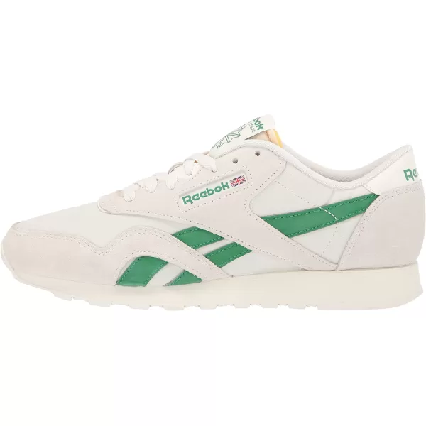 imageReebok Mens Classic Nylon SneakerChalkGlen GreenWhite