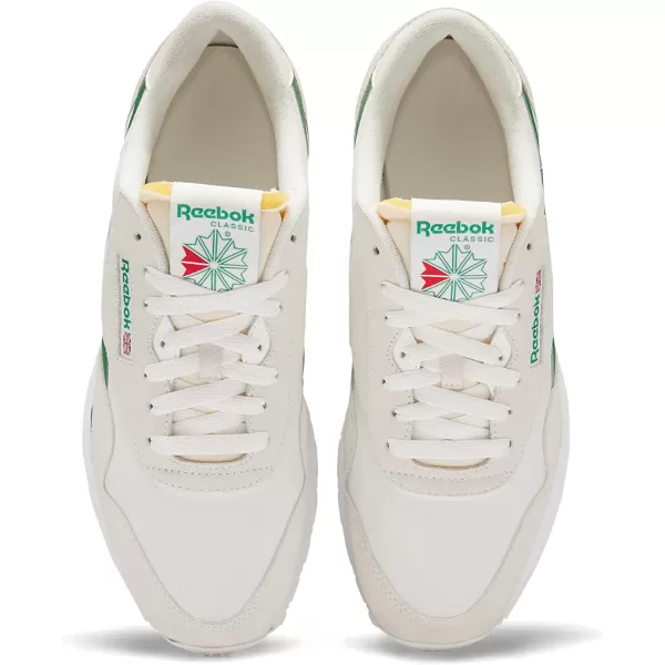 imageReebok Mens Classic Nylon SneakerChalkGlen GreenWhite