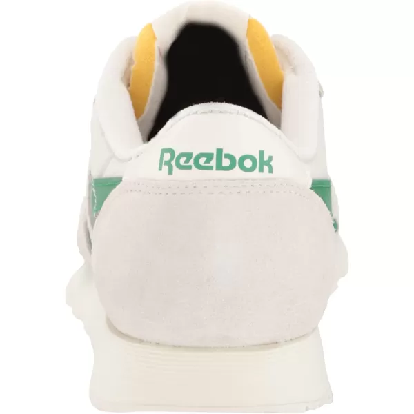 imageReebok Mens Classic Nylon SneakerChalkGlen GreenWhite