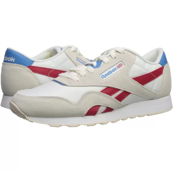 imageReebok Mens Classic Nylon SneakerChalkScarletCyanWhite