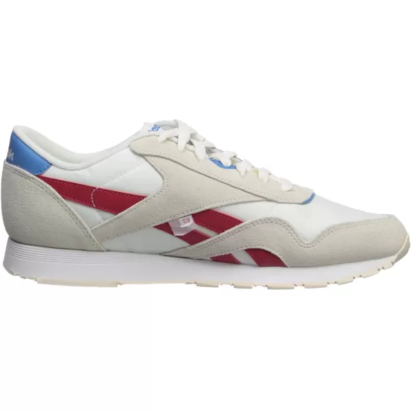 imageReebok Mens Classic Nylon SneakerChalkScarletCyanWhite