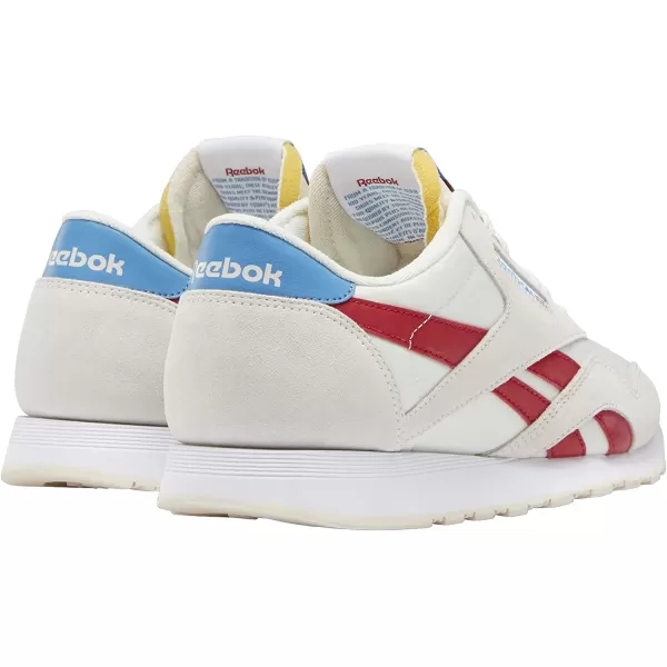 imageReebok Mens Classic Nylon SneakerChalkScarletCyanWhite