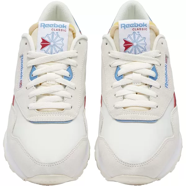 imageReebok Mens Classic Nylon SneakerChalkScarletCyanWhite