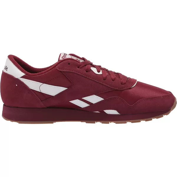 imageReebok Mens Classic Nylon SneakerClassic BurgundyWhite