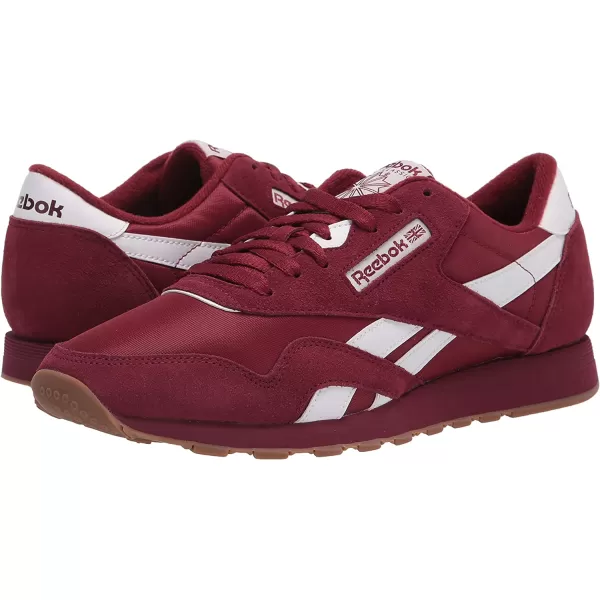 imageReebok Mens Classic Nylon SneakerClassic BurgundyWhite