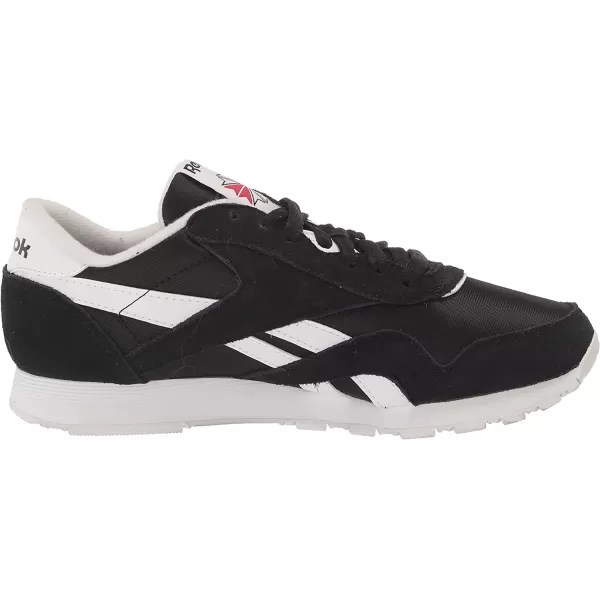 imageReebok Mens Classic Nylon SneakerClassic WhiteBlack