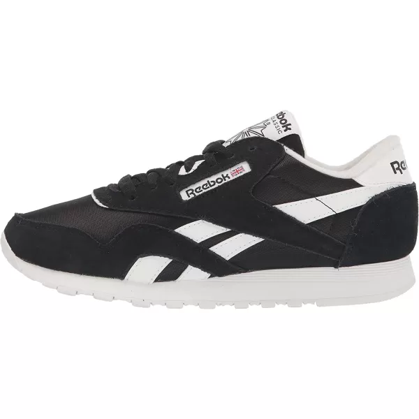 imageReebok Mens Classic Nylon SneakerClassic WhiteBlack