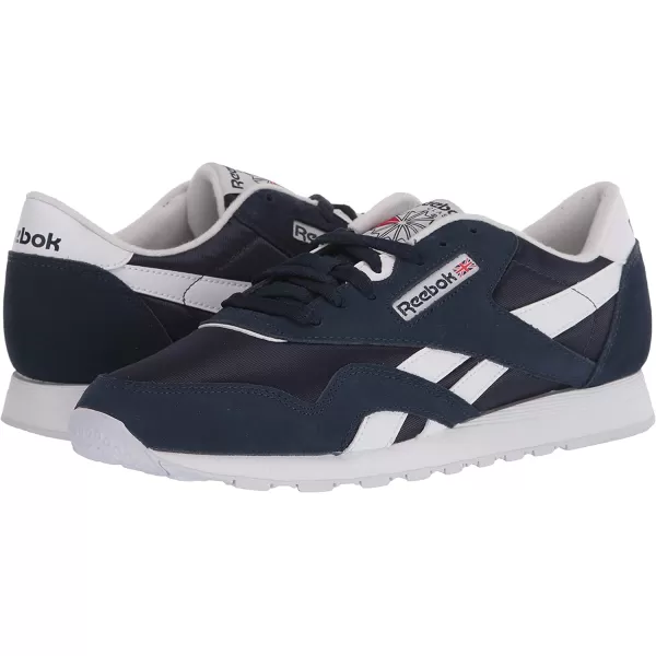 imageReebok Mens Classic Nylon SneakerCollegiate NavyWhiteRed