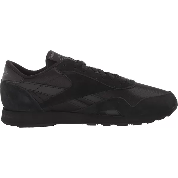 imageReebok Mens Classic Nylon SneakerCore BlackPure Grey