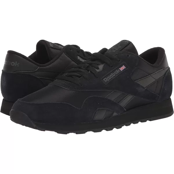 imageReebok Mens Classic Nylon SneakerCore BlackPure Grey