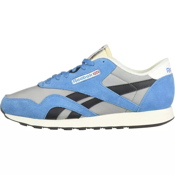 imageReebok Mens Classic Nylon SneakerCyanTinTrue GreyChalk