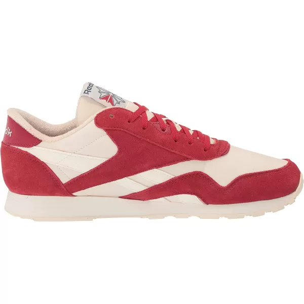 imageReebok Mens Classic Nylon SneakerFlash RedChalkClassic White