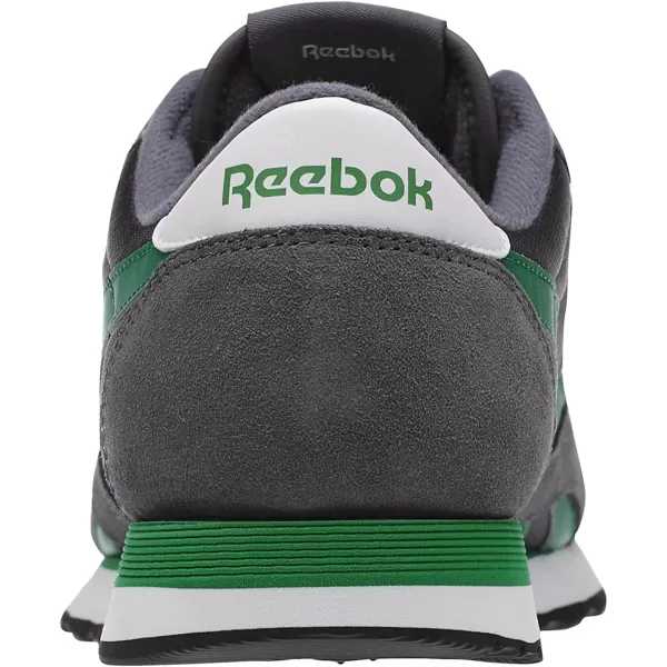 imageReebok Mens Classic Nylon SneakerGrau Grn Wei Schwarz Legierung Aschgrau Basil Grn Wei Schwarz