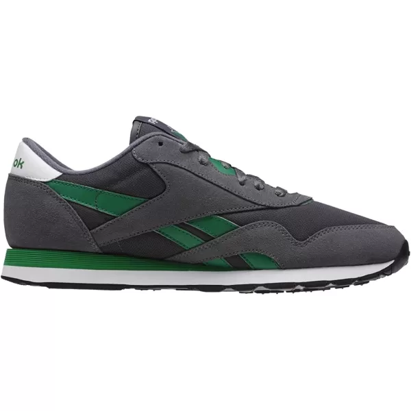 imageReebok Mens Classic Nylon SneakerGrau Grn Wei Schwarz Legierung Aschgrau Basil Grn Wei Schwarz