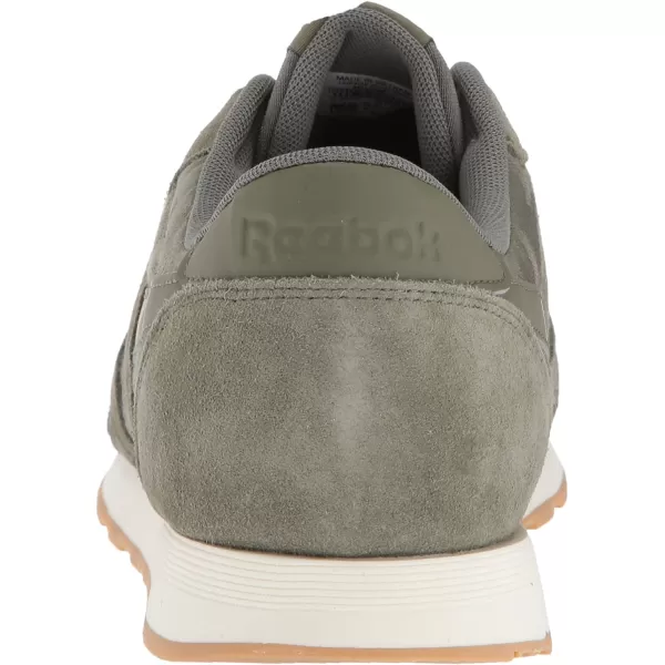 imageReebok Mens Classic Nylon SneakerHunter GreenChalk