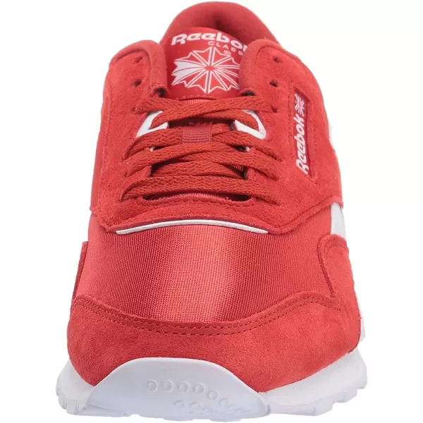 imageReebok Mens Classic Nylon SneakerLegacy RedWhiteWhite