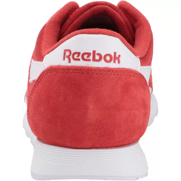 imageReebok Mens Classic Nylon SneakerLegacy RedWhiteWhite