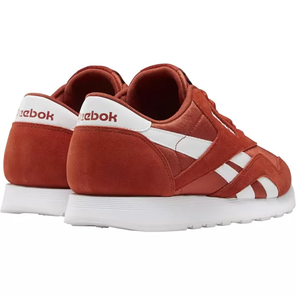 imageReebok Mens Classic Nylon SneakerMason RedWhite