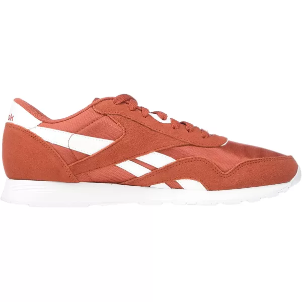 imageReebok Mens Classic Nylon SneakerMason RedWhite