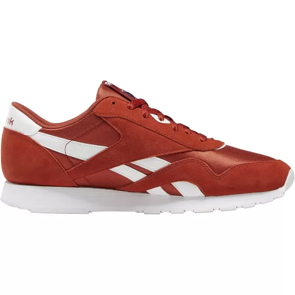 imageReebok Mens Classic Nylon SneakerMason RedWhite