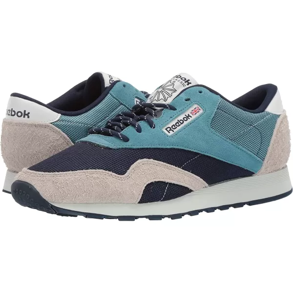 imageReebok Mens Classic Nylon SneakerMineral MistCollegiate NavyLight SandPolar