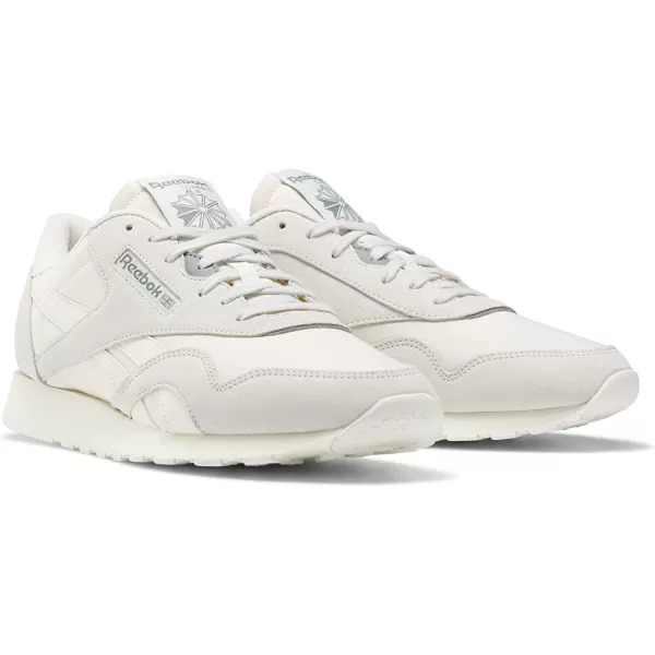 imageReebok Mens Classic Nylon SneakerMorning FogHarmony GreenChalk