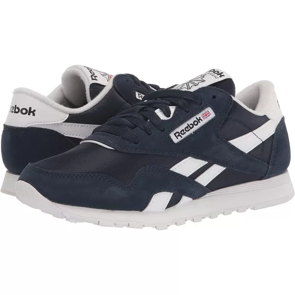 imageReebok Mens Classic Nylon SneakerNavyWhite