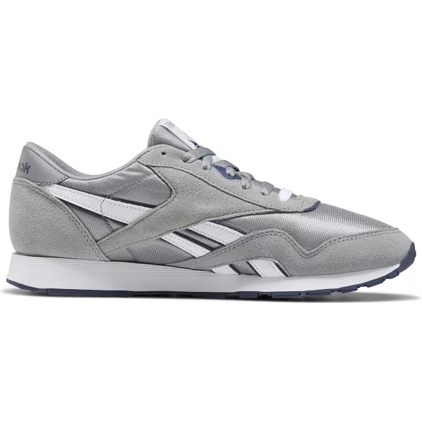 imageReebok Mens Classic Nylon SneakerPlatinumJet Blue