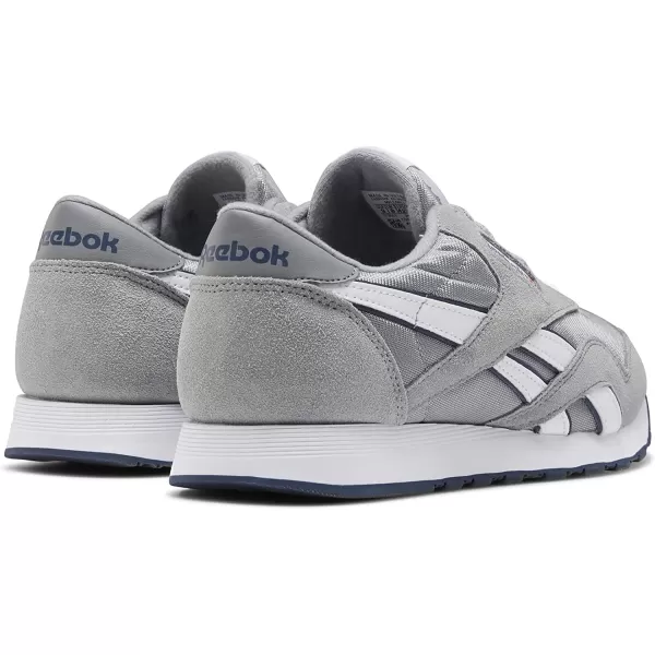 imageReebok Mens Classic Nylon SneakerPlatinumJet Blue