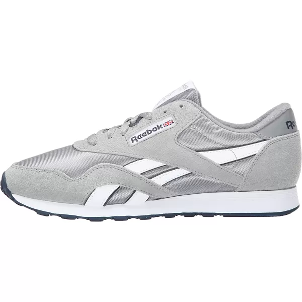 imageReebok Mens Classic Nylon SneakerPlatinumJet Blue