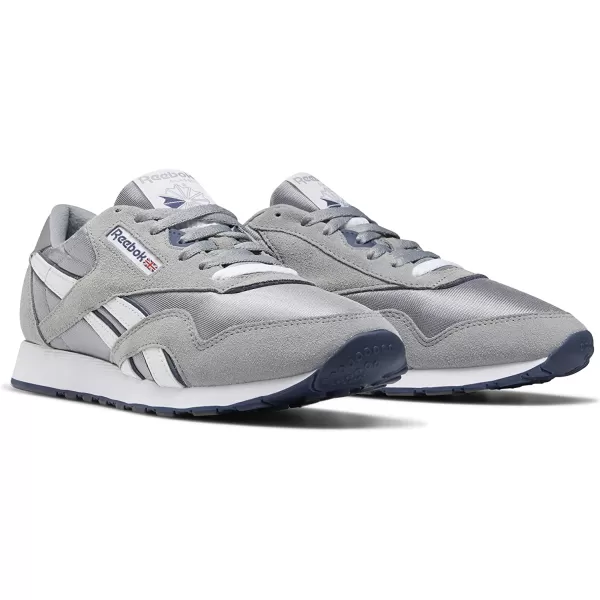 imageReebok Mens Classic Nylon SneakerPlatinumJet Blue