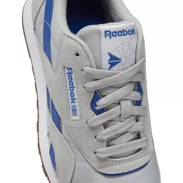 imageReebok Mens Classic Nylon SneakerPure GreyVector BlueWhite