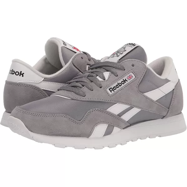 imageReebok Mens Classic Nylon SneakerPure GreyWhite