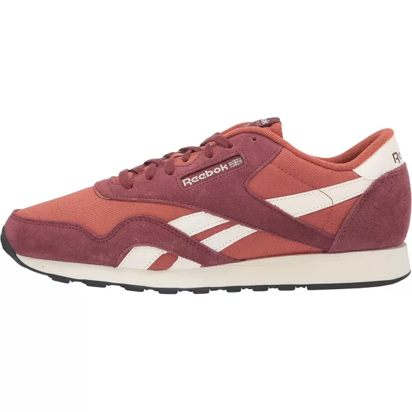 imageReebok Mens Classic Nylon SneakerRich RedBaked EarthChalk