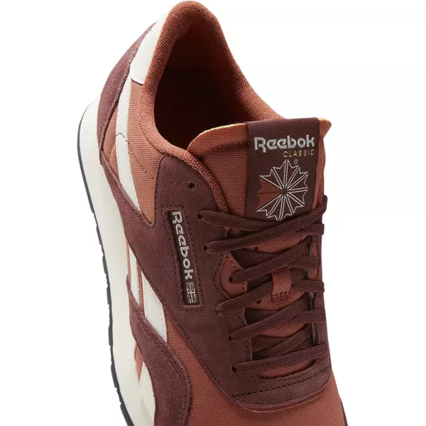 imageReebok Mens Classic Nylon SneakerRich RedBaked EarthChalk