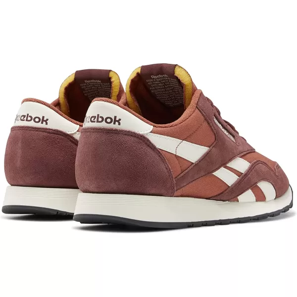 imageReebok Mens Classic Nylon SneakerRich RedBaked EarthChalk