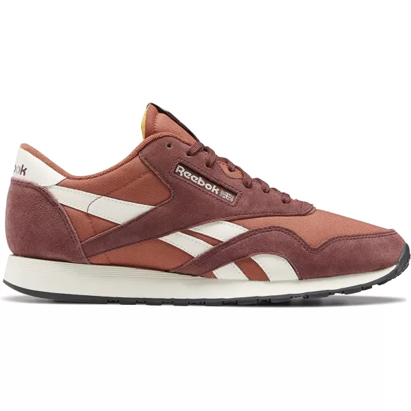 imageReebok Mens Classic Nylon SneakerRich RedBaked EarthChalk