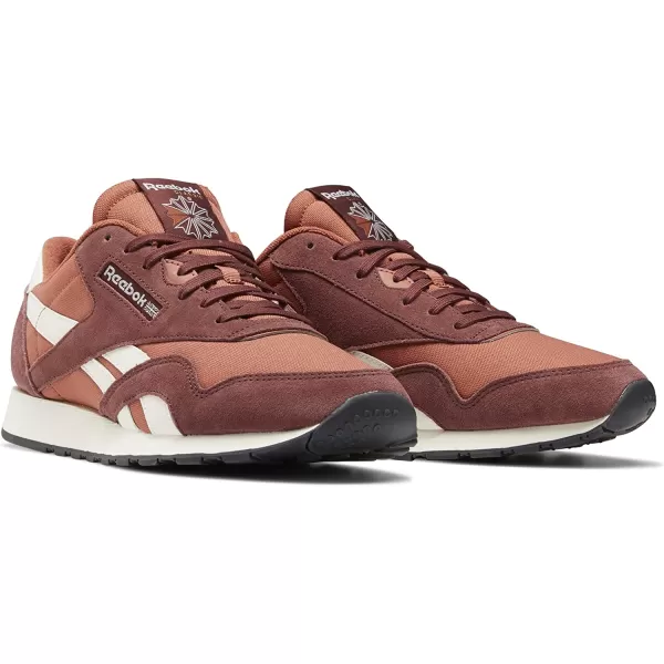 imageReebok Mens Classic Nylon SneakerRich RedBaked EarthChalk