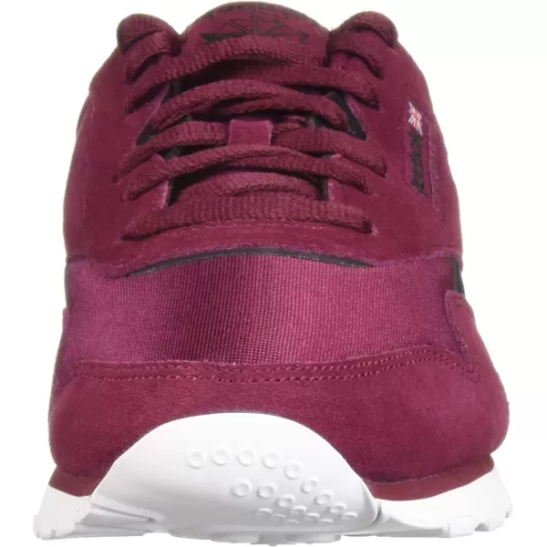 imageReebok Mens Classic Nylon SneakerRustic WineBlackWhite