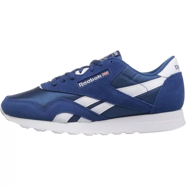 imageReebok Mens Classic Nylon SneakerSfbunker BlueWhite