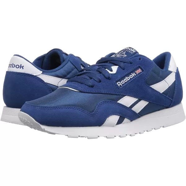 imageReebok Mens Classic Nylon SneakerSfbunker BlueWhite